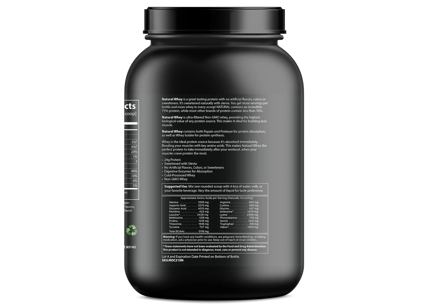 Natural Whey Protein - Salted Caramel